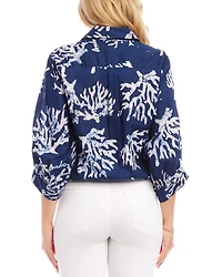 Tassel Tie Waist Shirt
