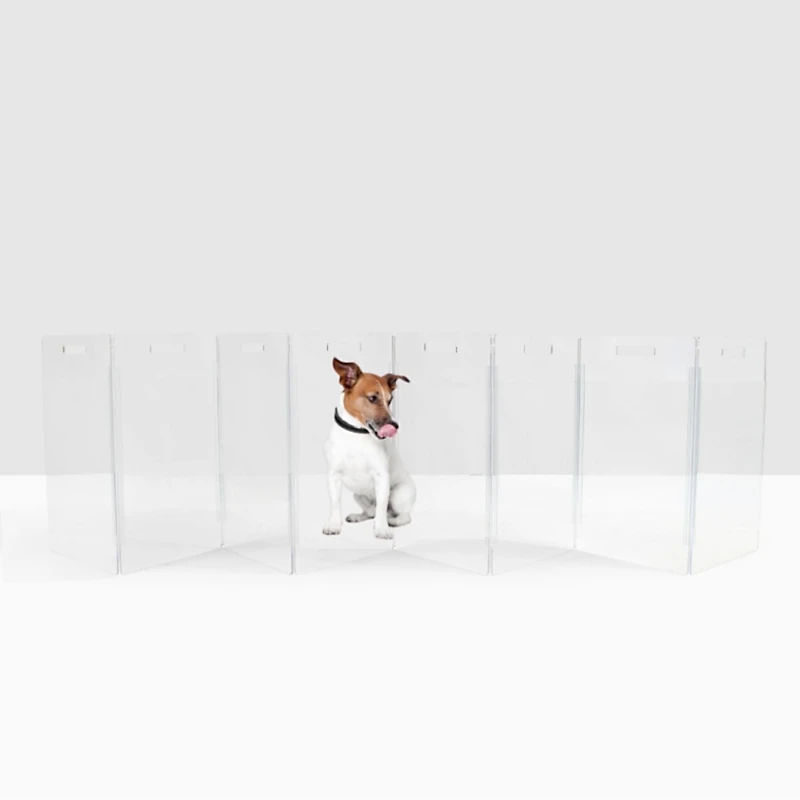 Hiddin Low Pet Gate Zig Zag Options Panel