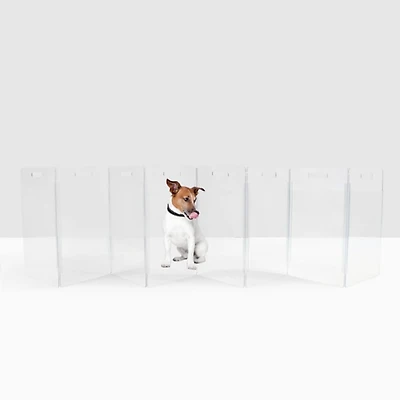 Hiddin Low Pet Gate Zig Zag Options Panel