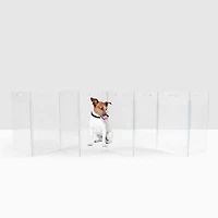 Hiddin Low Pet Gate Zig Zag Options Panel