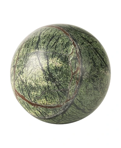 Gauri Kohli Forest Green Marble Sphere Object
