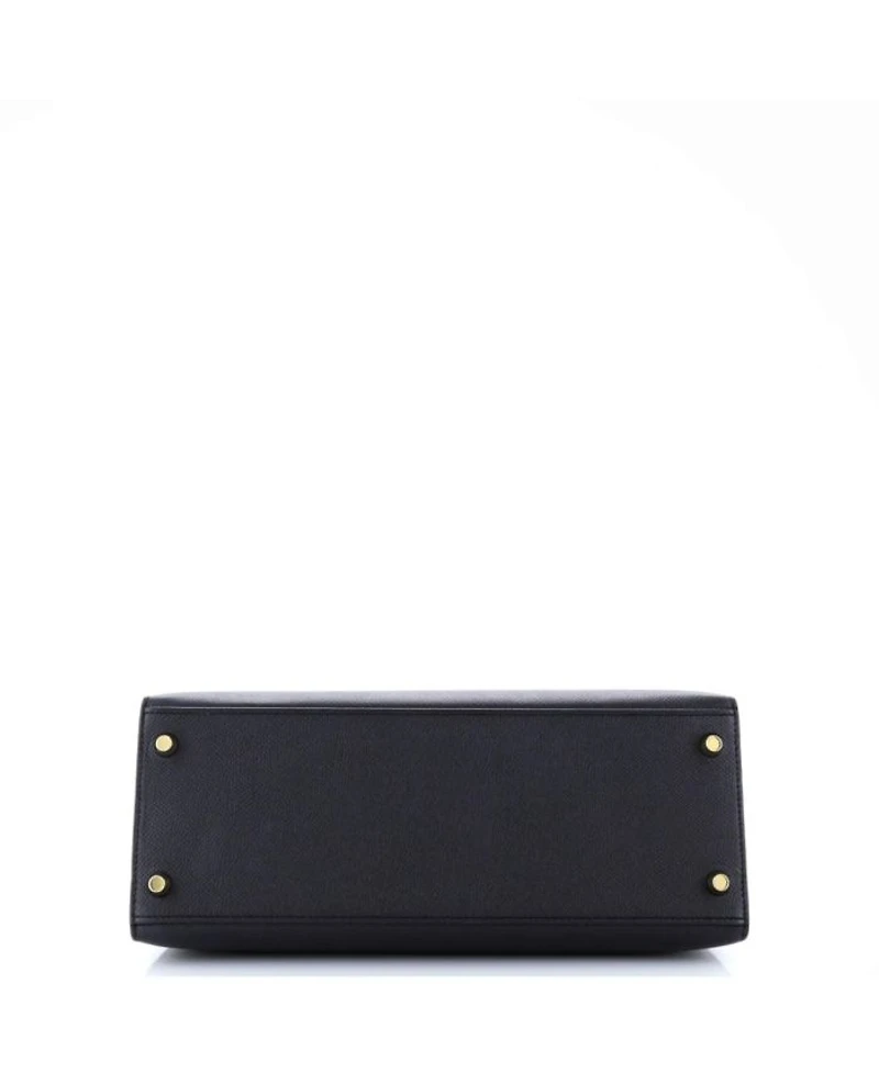 Kelly 28 Handbag Black Epsom with Gold Hardware