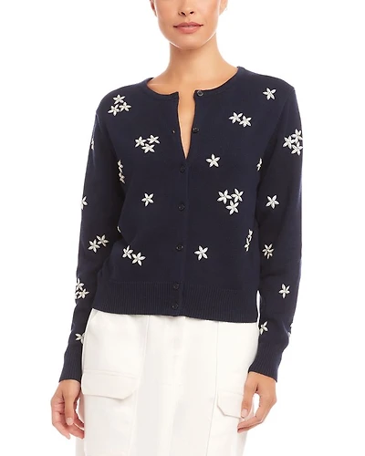 Embellished Cardigan Sweater