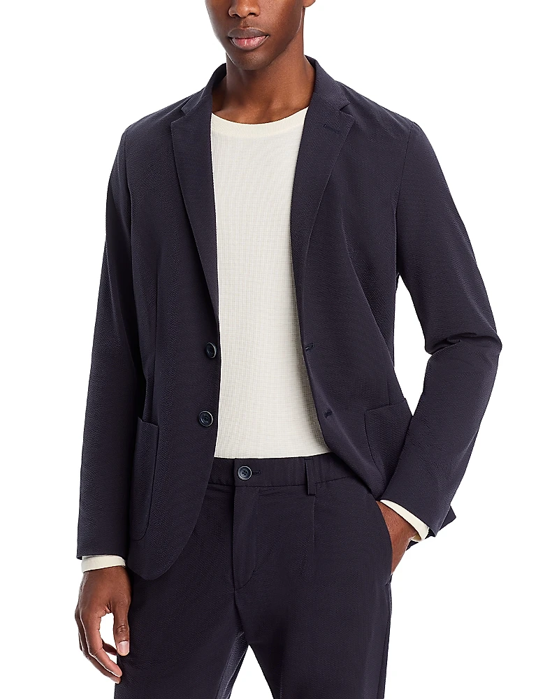 Herno Regular Fit Seersucker Blazer