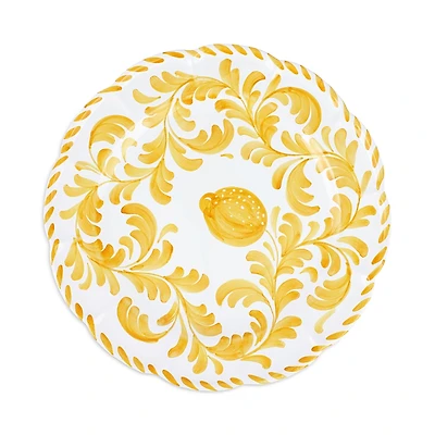 Vietri Arezzo Yellow Round Platter