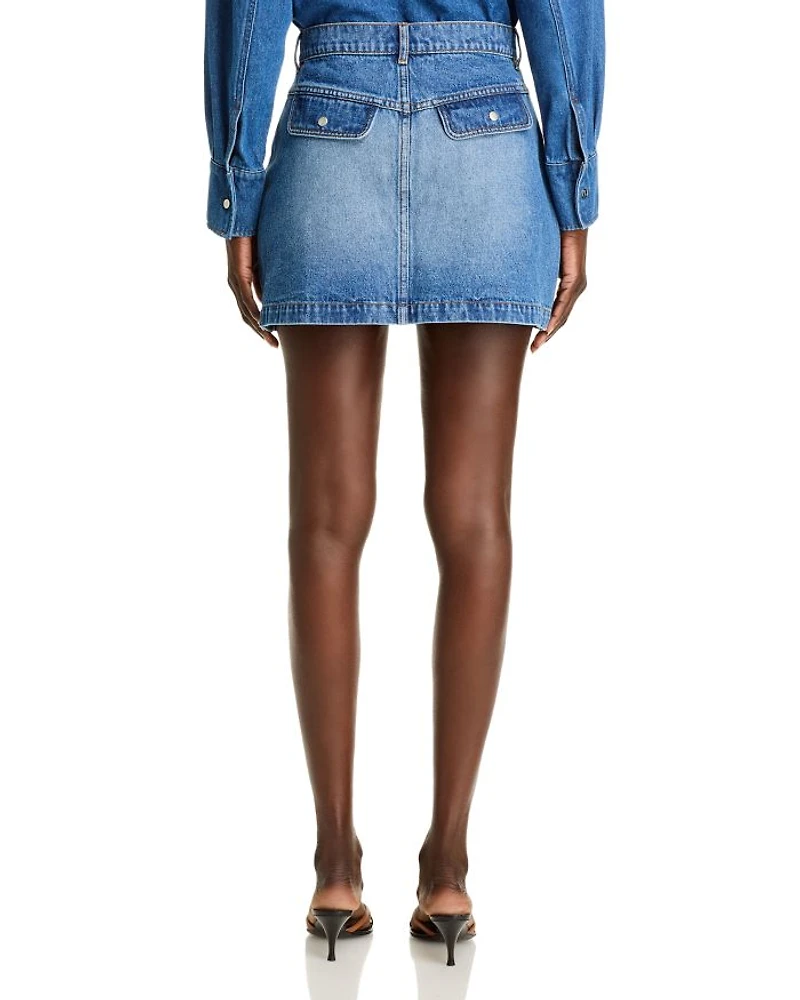 Utility Denim Mini Skirt - Exclusive
