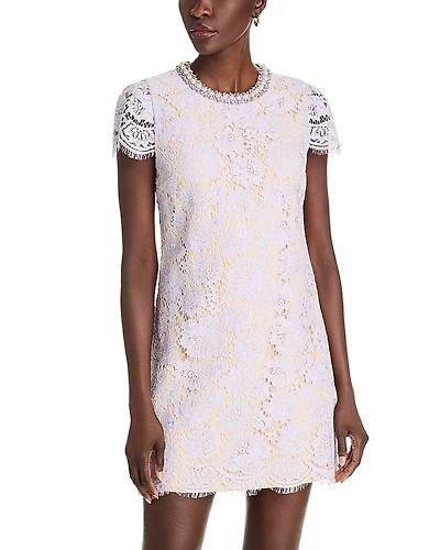 Self-Portrait Lace Mini Dress