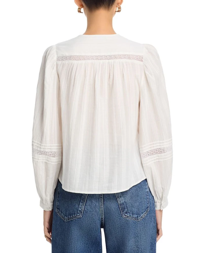 Lace Trim Blouse