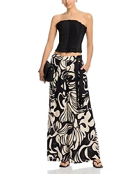 Tie Belt Baggy Pants