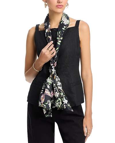 Echo Spring Unfolding Oblong Silk Scarf