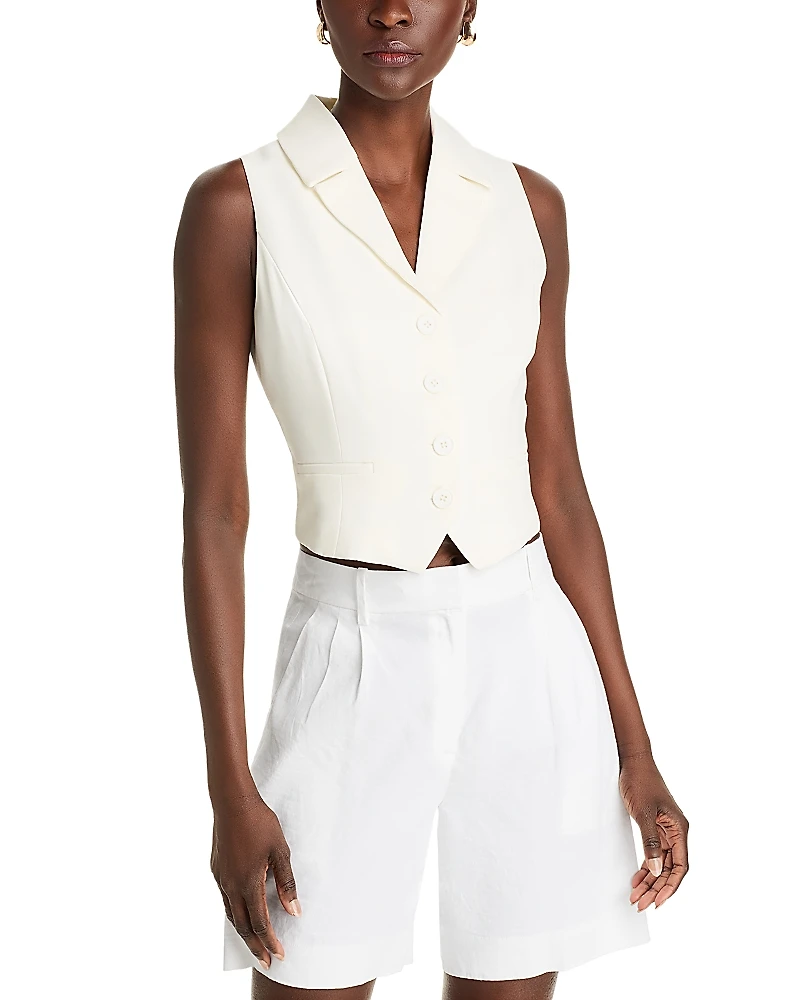 Aqua Collar Vest Top - Exclusive