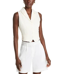 Aqua Collar Vest Top - Exclusive