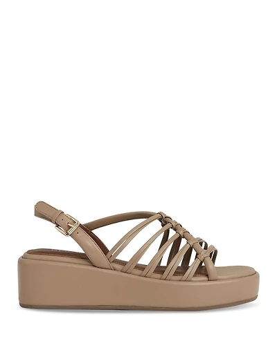 Women's Knotted Strappy Flatform Sandals