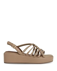 Women's Knotted Strappy Flatform Sandals