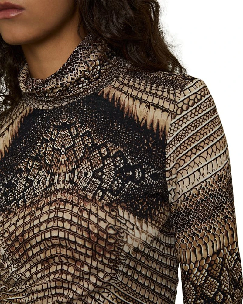Naomi Snake Print Top