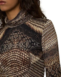 Naomi Snake Print Top