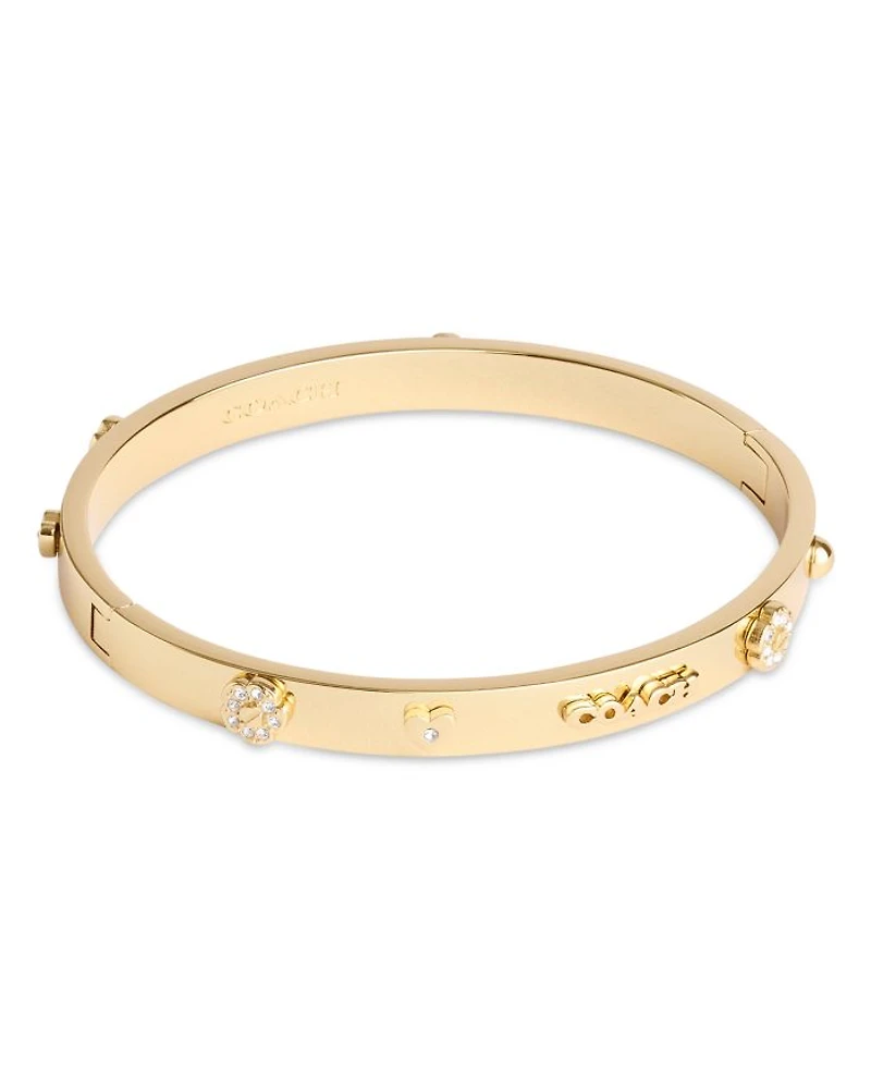 Signature Mixed Motif Bangle Bracelet