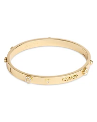 Signature Mixed Motif Bangle Bracelet