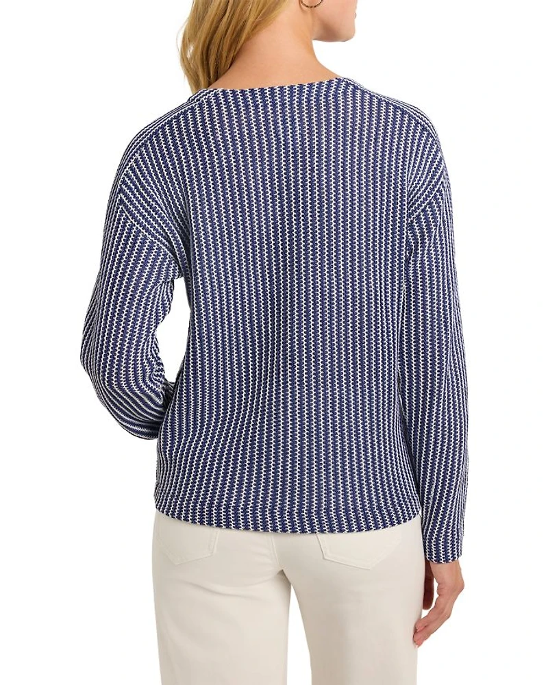 Zig Zag Striped Sweater