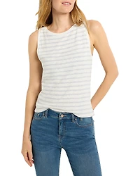 Nzt By Nic+Zoe Striped Boat Neck Tank Top