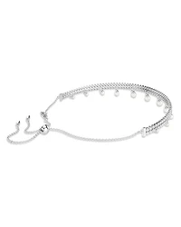 Ariana Grande Imitation Pearl & Crystal Dangle Choker Necklace, 11.75-16.5"
