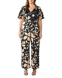 Estelle Plus Noosa Satin Jumpsuit