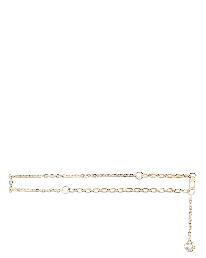 Maje Women's Chain Clover Belt