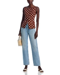 Joan Button Front Top