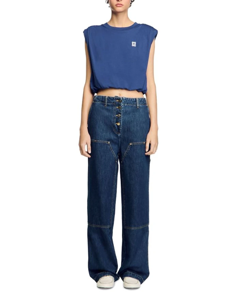 Short Draped Tee