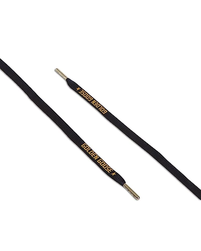 Golden Goose Unisex Black & Gold Tone Sneaker Lace Kit