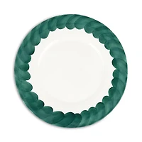 Vietri Lisbon Green Brushstroke Round Platter