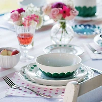 Lisbon Green Brushstroke Cereal Bowl