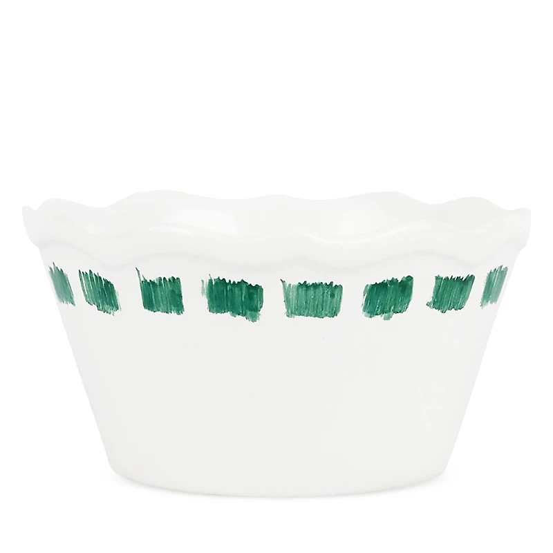 Vietri Lisbon Green Stitch Cereal Bowl