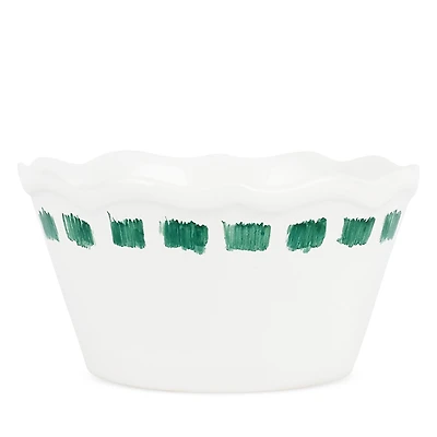 Vietri Lisbon Green Stitch Cereal Bowl