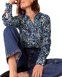 Leopard Swirl Print Shirt