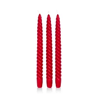 Molua Tapered Swirl Candles, Set of 3