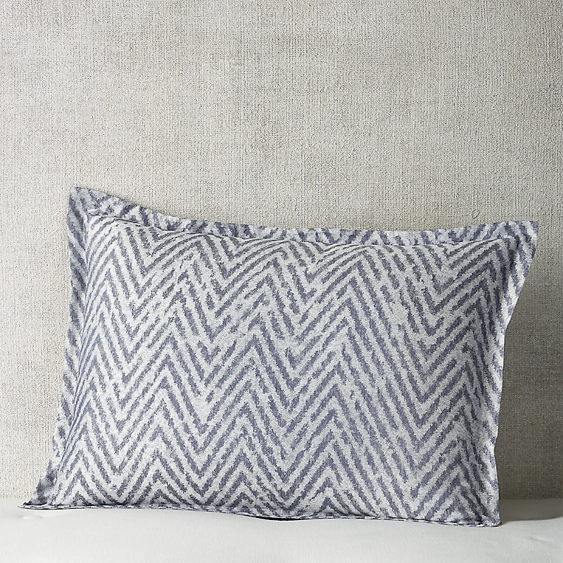 Hudson Park Collection Distressed Chevron King Sham Set - Exclusive
