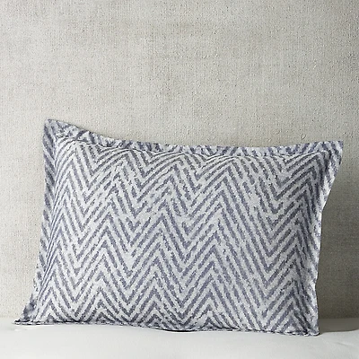 Hudson Park Collection Distressed Chevron King Sham Set - Exclusive