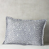 Hudson Park Collection Distressed Chevron King Sham Set - Exclusive