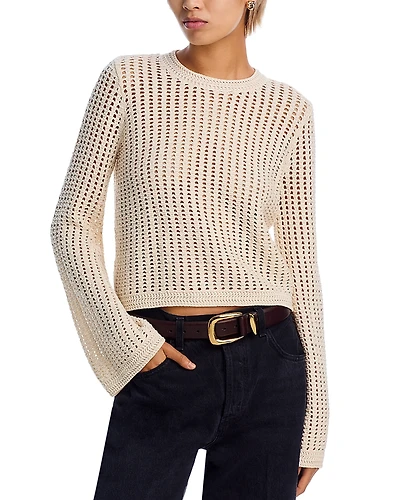 Frame The Crochet Crewneck Sweater