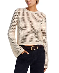 Frame The Crochet Crewneck Sweater