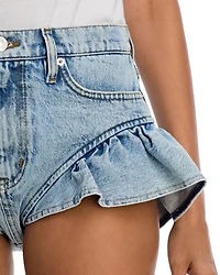 The Ruffle Bloomer Denim Shorts