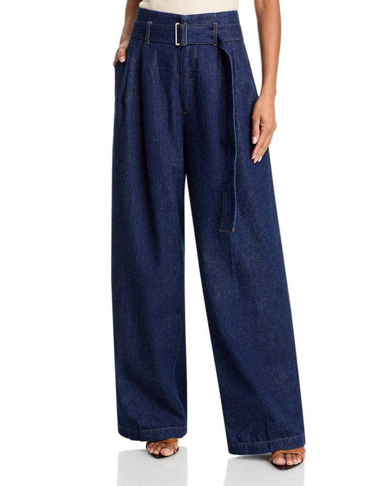 The Paper Bag High Rise Trouser Jeans Rinse