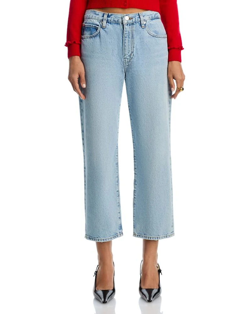 The Hang High Rise Ankle Straight Jeans Johanna