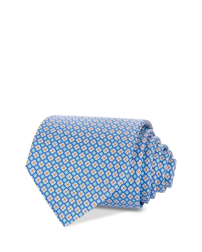 Silk Classic Floral Grid Tie