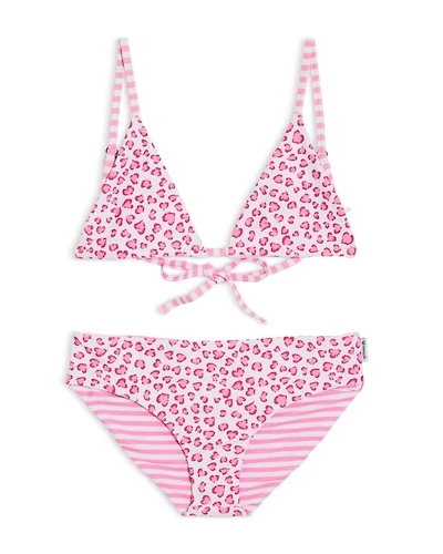 Girls' Reversible Triangle Two Piece Swimsuit - Little Kid, Big Kid