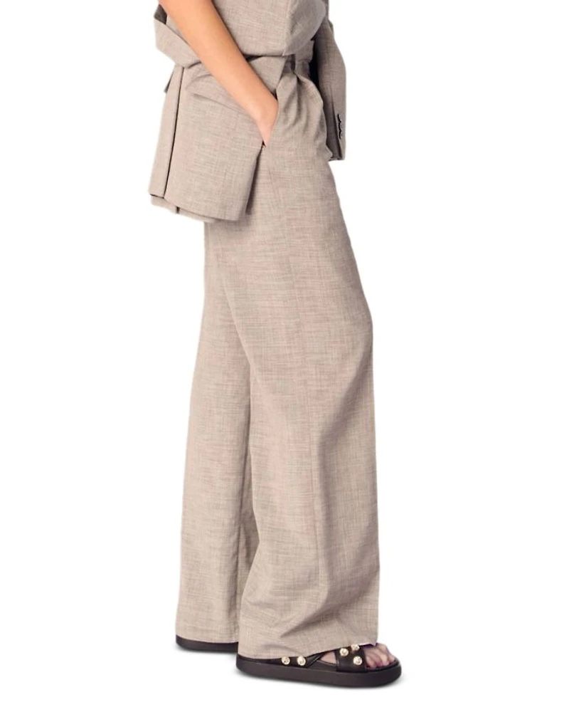 Straight Leg Suit Pants