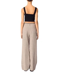 Straight Leg Suit Pants