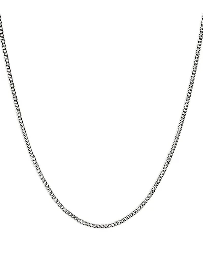 Sterling Silver Chain Curb Link Necklace