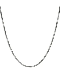 Sterling Silver Chain Curb Link Necklace
